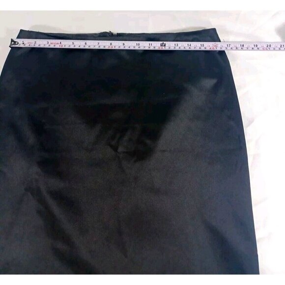 New Ellen Tracy Black A Line / Pencil Midi Skirt Size 6 NWT - Picture 7 of 8